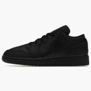 Jordan 1 Low Tumbled Leather Black (gs)