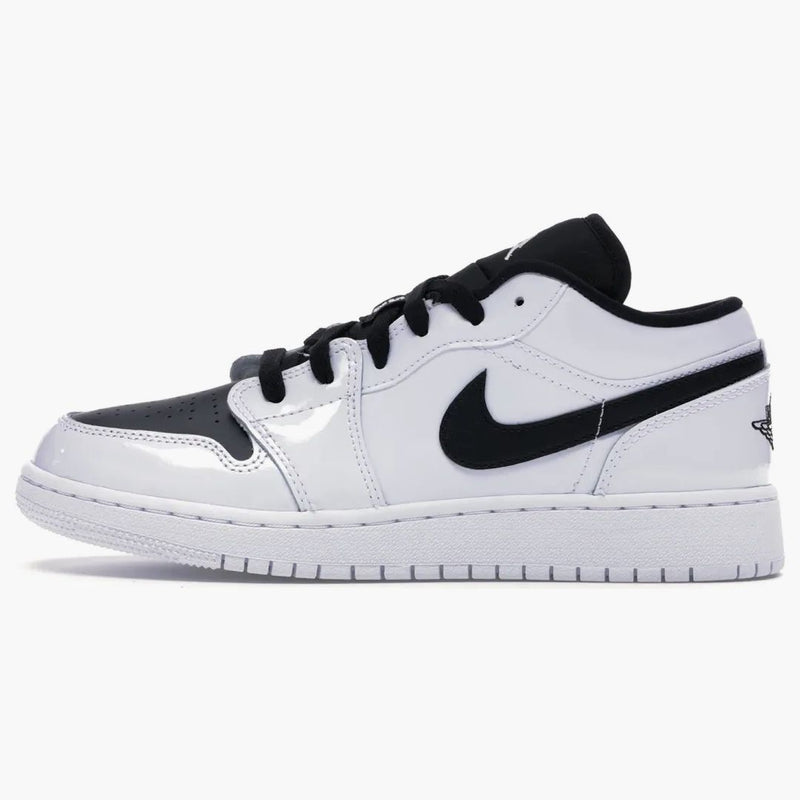Jordan 1 Low White Black Patent (gs)