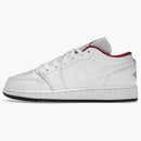 Jordan 1 Low White Gym Red Black (gs)