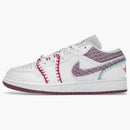 Jordan 1 Low White Light Bordeaux (gs)
