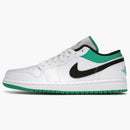 Jordan 1 Low White Lucky Green Black