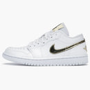 Jordan 1 Low White Metallic Gold (women's)