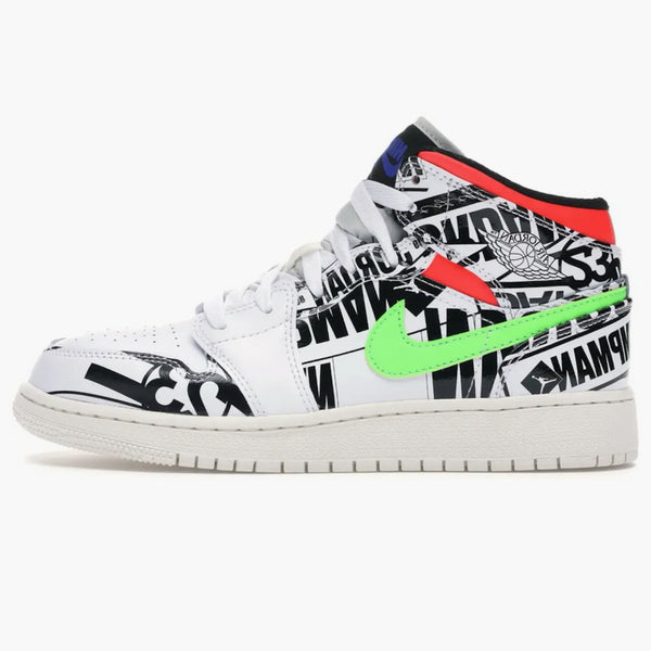 Jordan 1 Mid All Over Logos (gs)