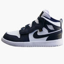 Jordan 1 Mid Alt White Metallic Gold Obsidian (ps)