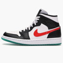 Jordan 1 Mid Alternate Swooshes Red Yellow (women's)