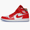 Jordan 1 Mid Barcelona Sweater Red Patent