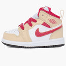 Jordan 1 Mid Light Curry Cardinal (td)