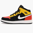 Jordan 1 Mid Black Amarillo Team Orange (gs)