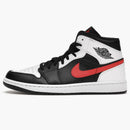 Jordan 1 Mid Black Chile Red White