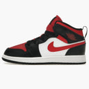 Jordan 1 Mid Black Fire Red (ps)