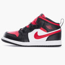 Jordan 1 Mid Black Fire Red (td)