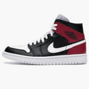 Jordan 1 Mid Black Noble Red (women's)