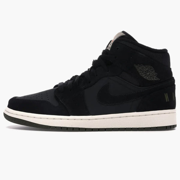 Jordan 1 Mid Black Olive Canvas