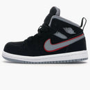 Jordan 1 Mid Black Particle Grey Gym Red (td)