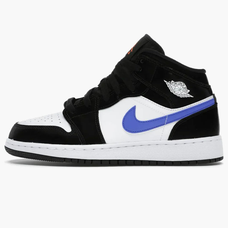 Jordan 1 Mid Black Racer Blue White (gs)