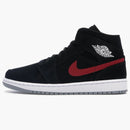 Jordan 1 Mid Multi-color Swoosh Black