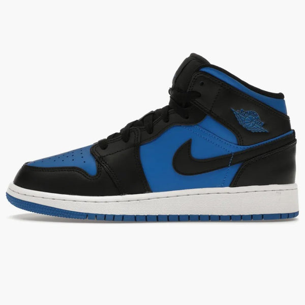 Jordan 1 Mid Black Royal Blue (gs)