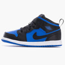 Jordan 1 Mid Black Royal Blue (td)