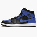 Jordan 1 Mid Hyper Royal Tumbled Leather