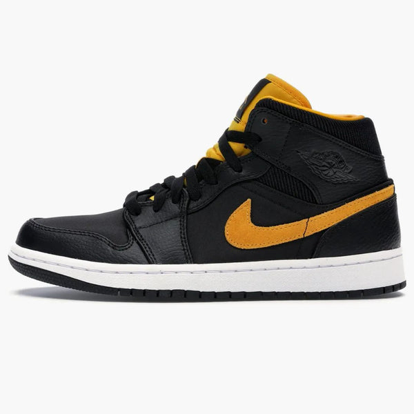 Jordan 1 Mid Black University Gold