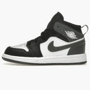 Jordan 1 Mid Black White Iron Grey (ps)