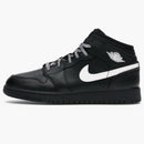 Jordan 1 Mid Black White Speckle (gs)