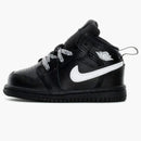 Jordan 1 Mid Black White Speckle (td)