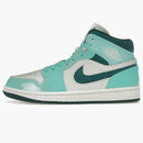 Jordan 1 Mid Chenille Bleached Turquoise (women's)