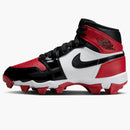 Jordan 1 Mid Cleat Patent Bred Toe (gs)