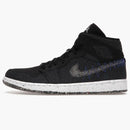 Jordan 1 Mid Crater Black