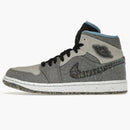 Jordan 1 Mid Crater Grey University Blue