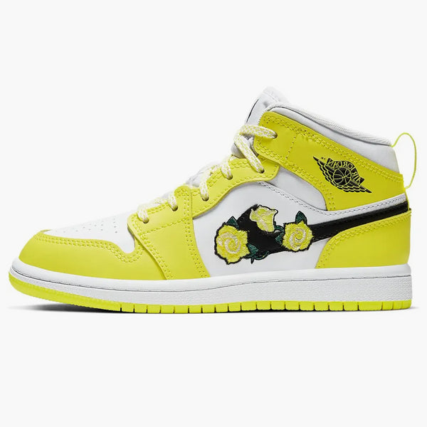 Jordan 1 Mid Dynamic Yellow Floral (ps)