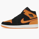 Jordan 1 Mid Fat Tongue Black Orange
