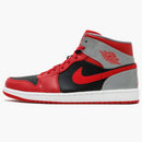 Jordan 1 Mid Fire Red Cement