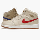 Jordan 1 Mid Utility Fleece Pearl White (gs)