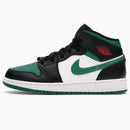 Jordan 1 Mid Green Toe (gs)