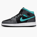 Jordan 1 Mid Grey Aqua (gs)