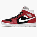 Jordan 1 Mid Gym Red Black (women's)