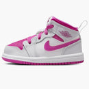 Jordan 1 Mid Iris Whisper White Fire Pink (td)