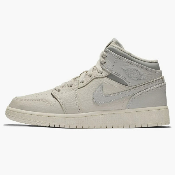 Jordan 1 Mid Light Bone Wolf Grey (gs)
