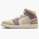 Jordan 1 Mid Light Orewood Brown Taupe Grey (women's)