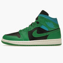 Jordan 1 Mid Lucky Green Aquatone (women's)