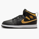 Jordan 1 Mid Metallic Gold Black (ps)