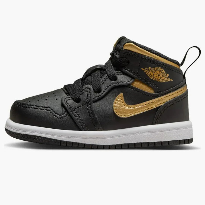 Jordan 1 Mid Metallic Gold Black (td)