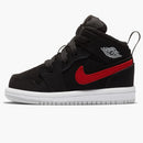 Jordan 1 Mid Multi-color Swoosh Black (td)