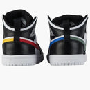 Jordan 1 Mid Multi-color Swoosh (ps)