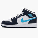 Jordan 1 Mid Obsidian Dark Powder Blue (gs)