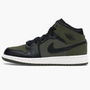 Jordan 1 Mid Olive Canvas Black (gs)