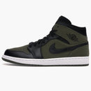 Jordan 1 Mid Olive Canvas