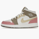 Jordan 1 Mid Se Pastel Vivid Green Grind (gs)